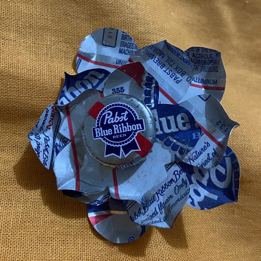 PBR Pabst blue ribbon hair clip